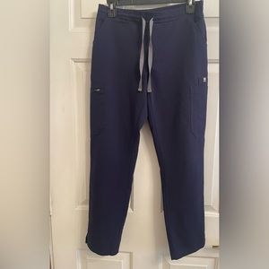Navy Drawstring Cargo Jogger Pants